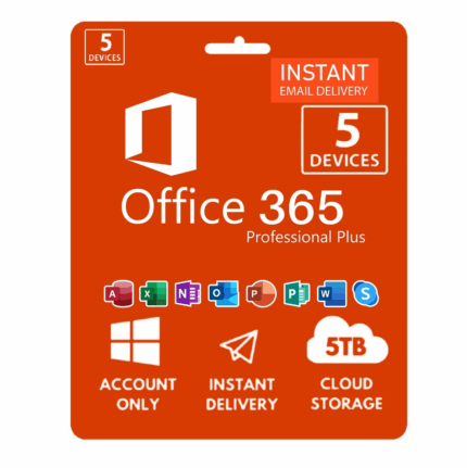 Microsoft OFFICE 365 PRO PLUS | Lifetime Account | 100GB STORAGE | 5 DEVICES | PC/MAC/iOS/ANDROID Instant Download